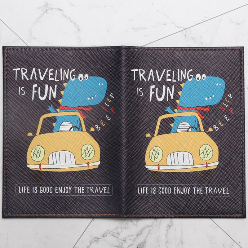 Cartoon Dinosaur Printed Passp - Travel Accessories Wallet review and price