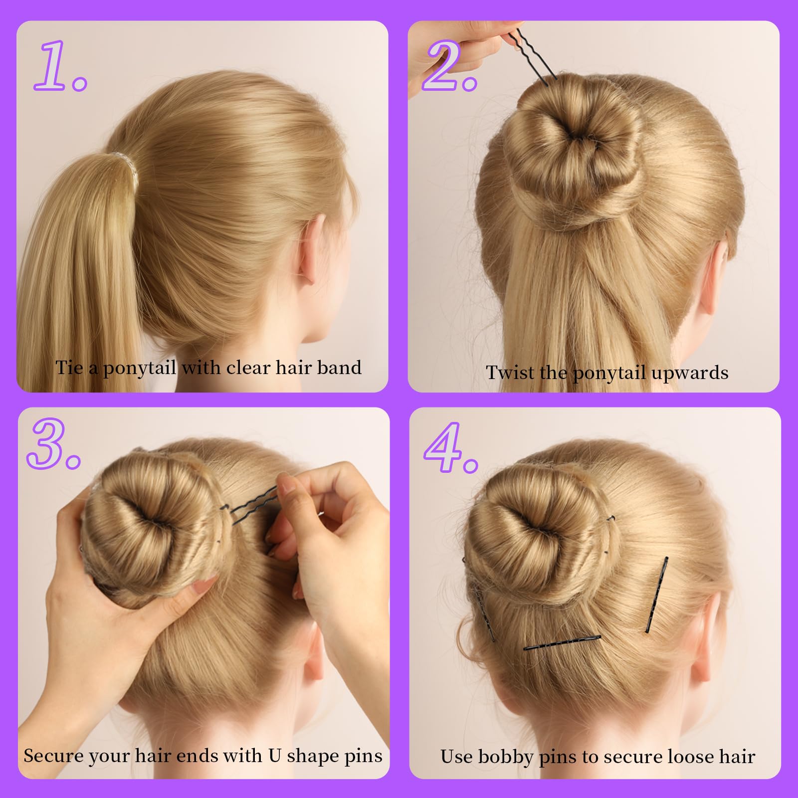 Hair Clip Set 4 Pcs/6 Pcs Natu - Travel Accessories Baby review and price