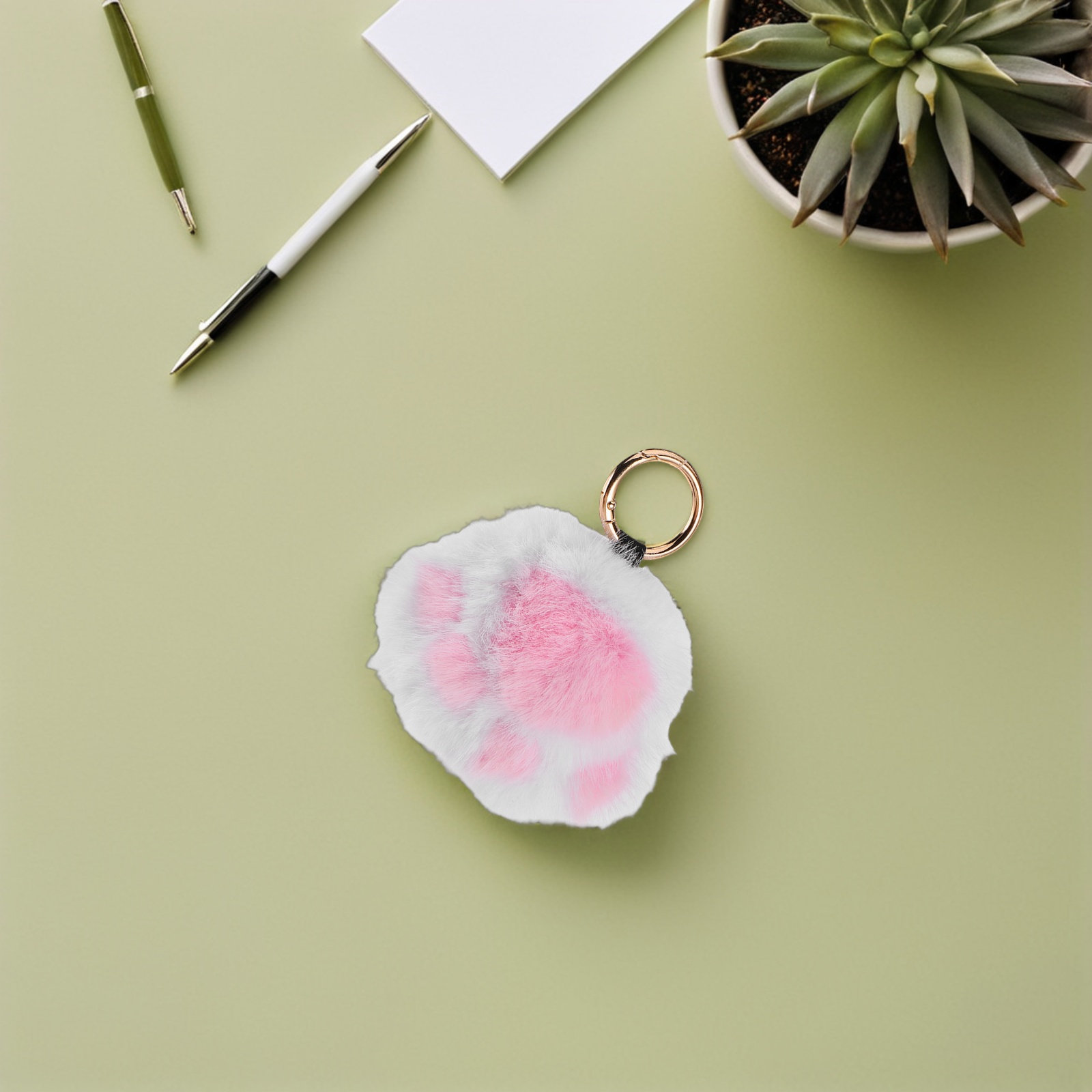 Cute Cat Paw Keychain Charm Pl - Travel Accessories Ideas review and price